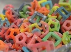Imagem de doces impressos em 3D